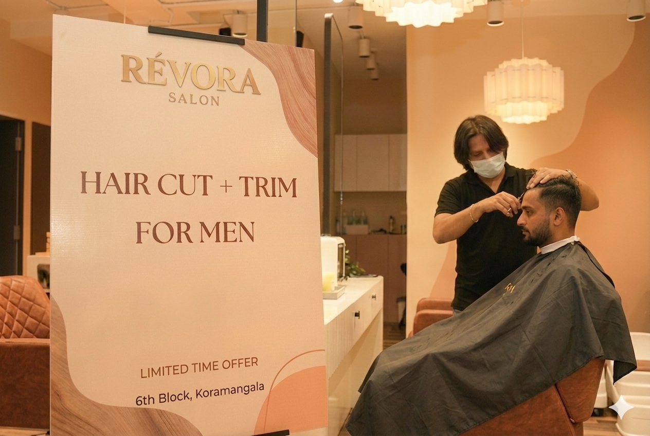 Hair Cut + Trim - Limited Offer at Révora Salon, Koramangala