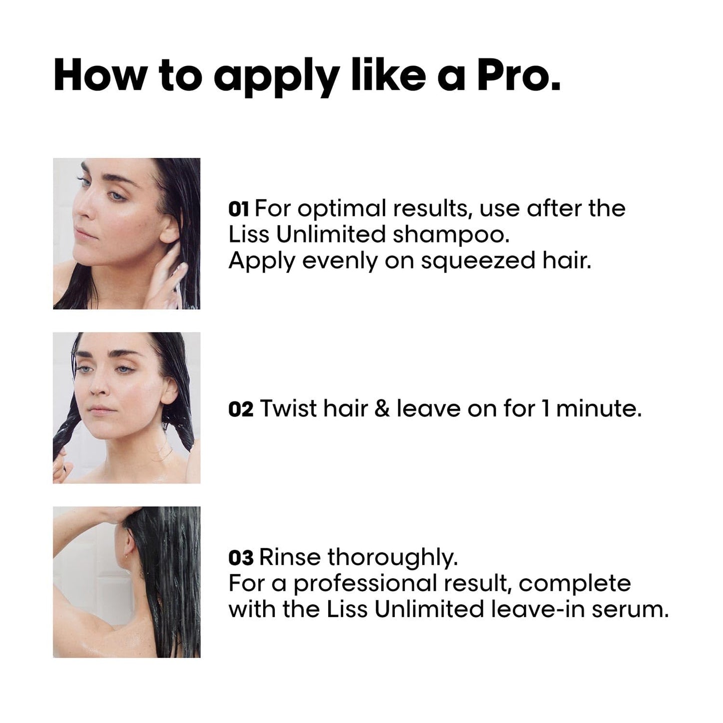 L'Oréal Professionnel Liss Unlimited Shampoo for Frizzy & Unruly Hair - 300ml | Intensive Smoothing Shampoo for Frizz-Control | Enriched with Pro-Keratin | Increases Softness & Shine