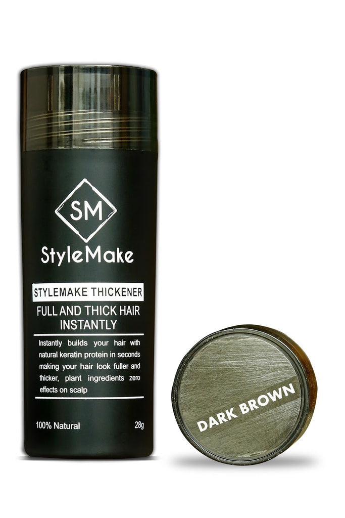 StyleMake Thickener Hair Fibers 28g + StyleMake Hair Lock Spray 100 ml + StyleMake Applicator / Pump — The Ultimate Trio