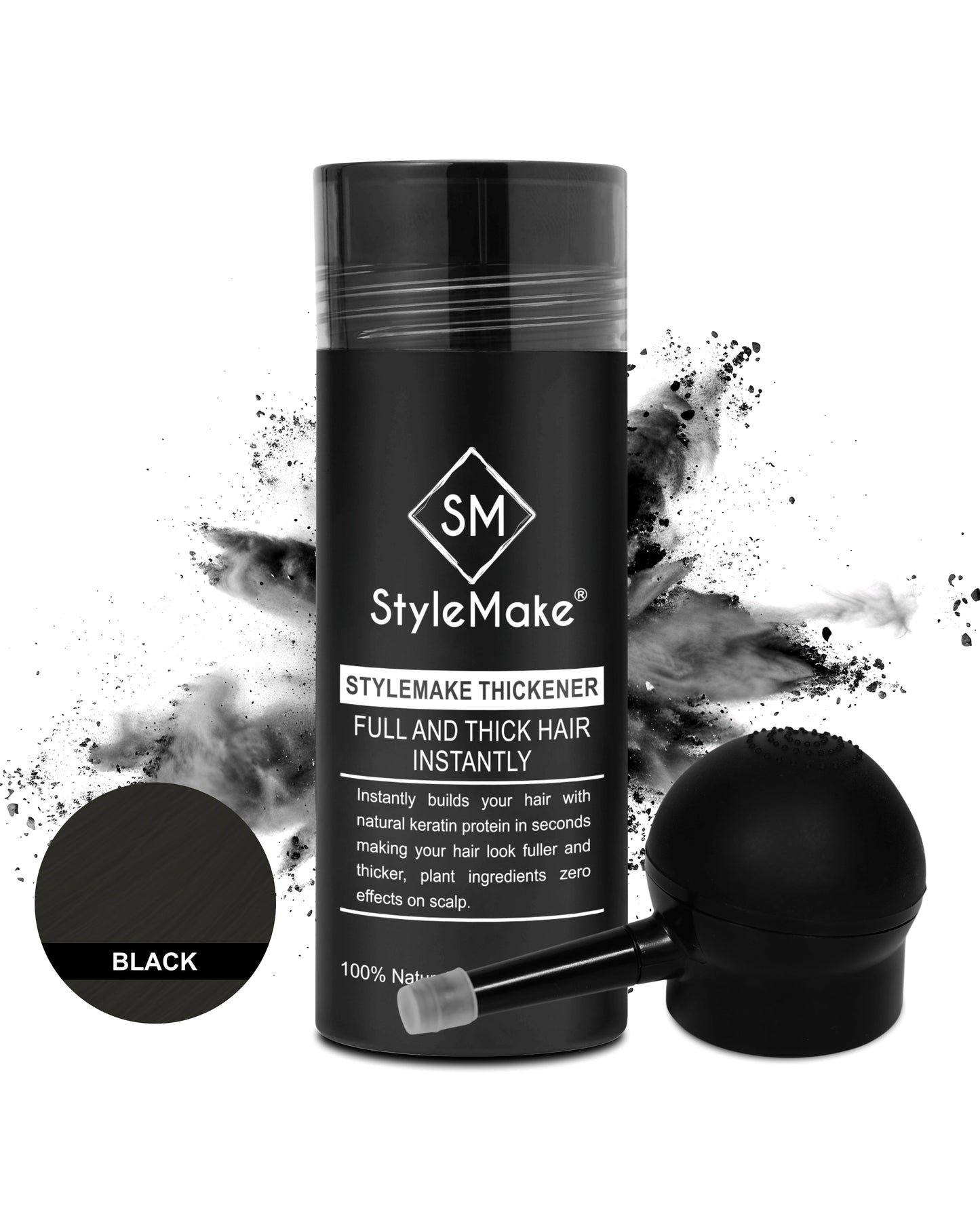 StyleMake Thickener Hair Fibers 28g + StyleMake Hair Lock Spray 100 ml — The Ultimate Duo