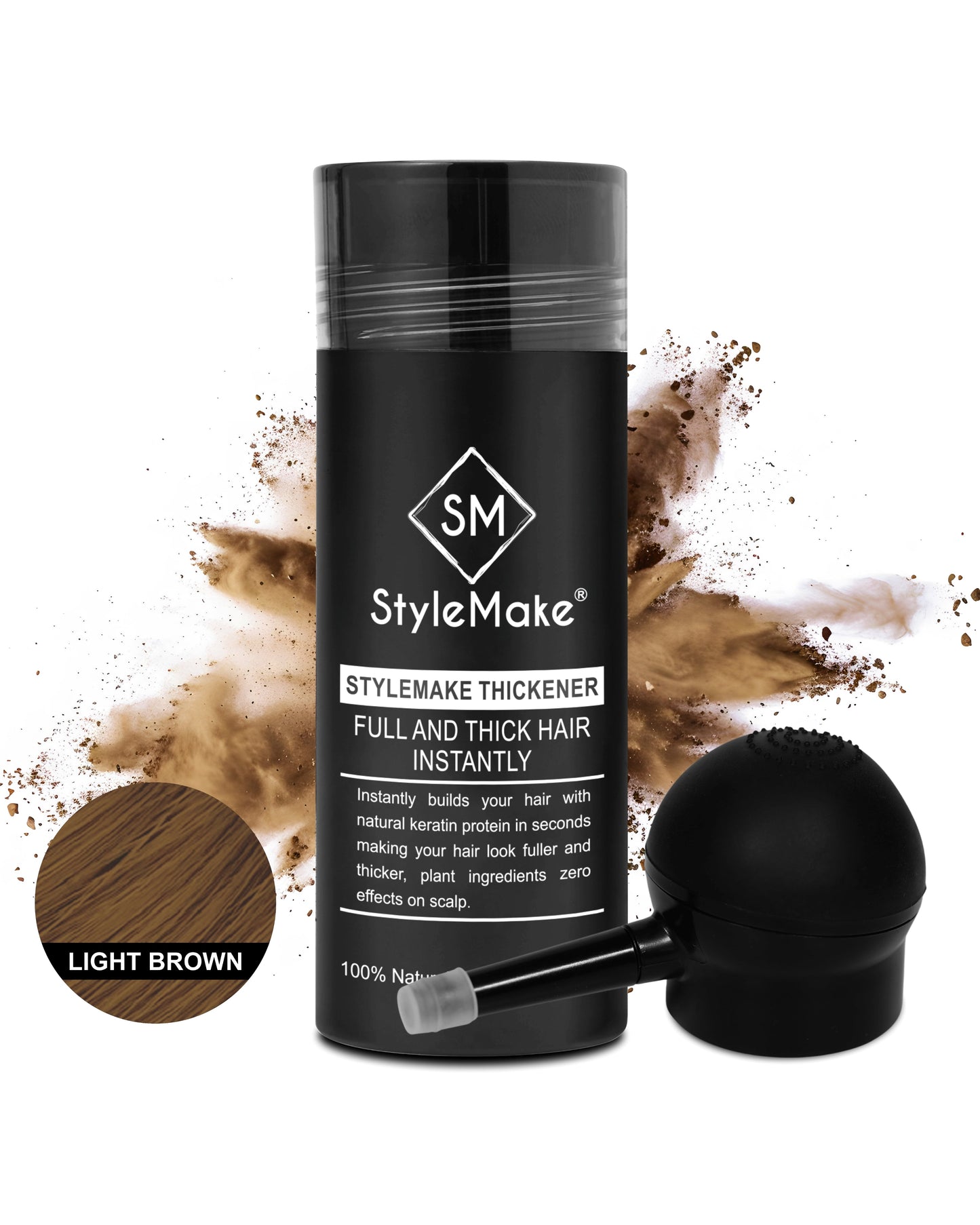 StyleMake Thickener Hair Fibers 28g + StyleMake Hair Lock Spray 100 ml — The Ultimate Duo
