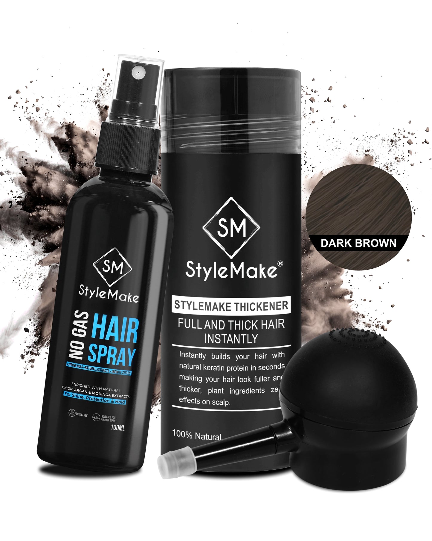 StyleMake Thickener Hair Fibers 28 g For Men & Women