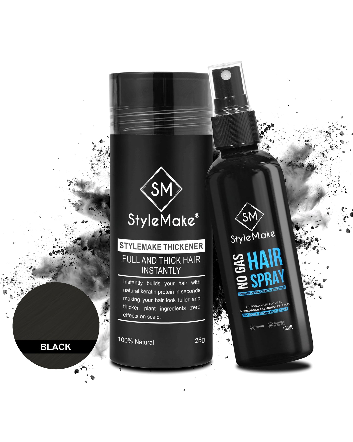 StyleMake Thickener Hair Fibers 28 g For Men & Women