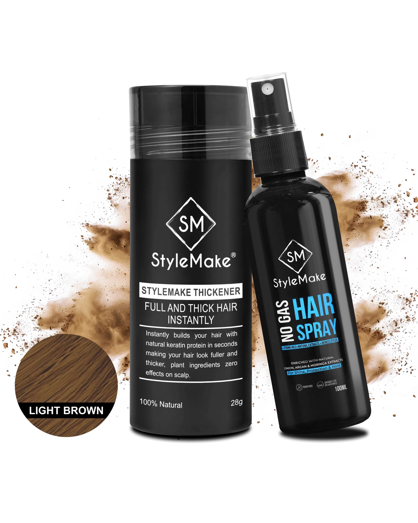 StyleMake Thickener Hair Fibers 28 g For Men & Women